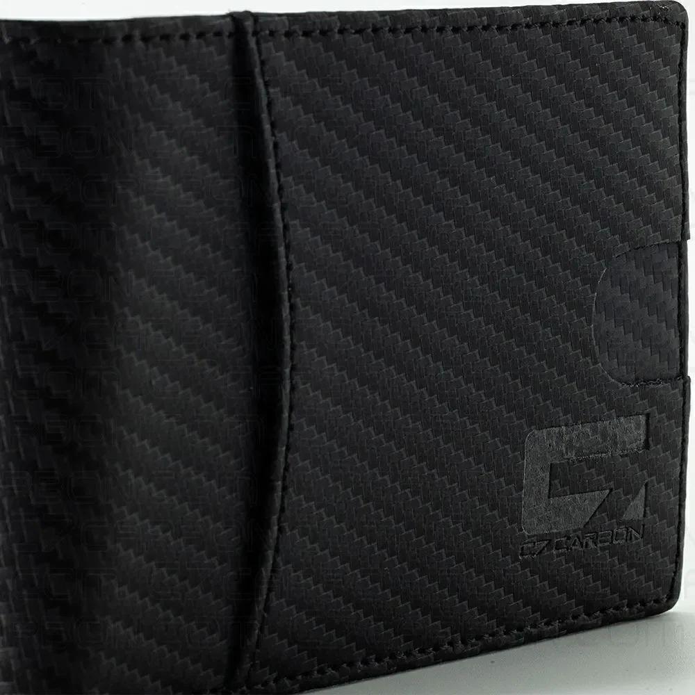 NWT Carbon Fiber Leather Wallet Bifold with RFID Blocking Ships today